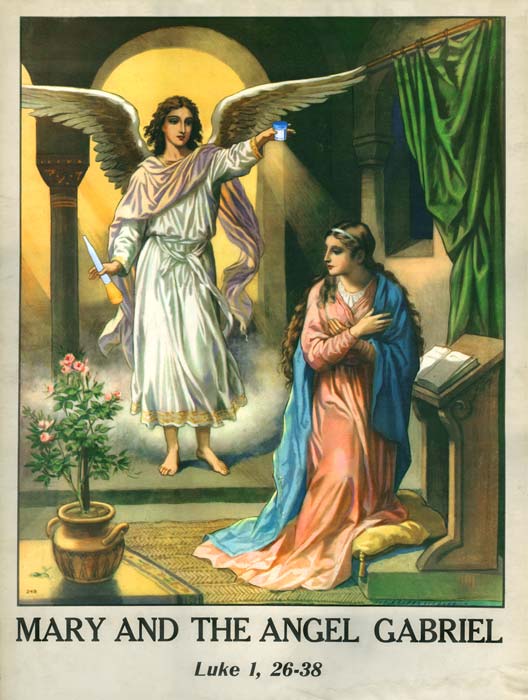 Mary and the Angel Gabriel
